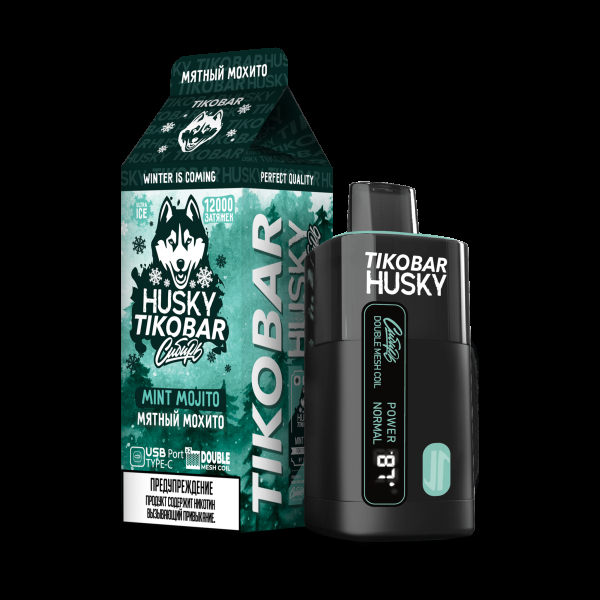 Электронка Tikobar Husky Сибирь Мятный Мохито 12000 Затяжек в Сочи