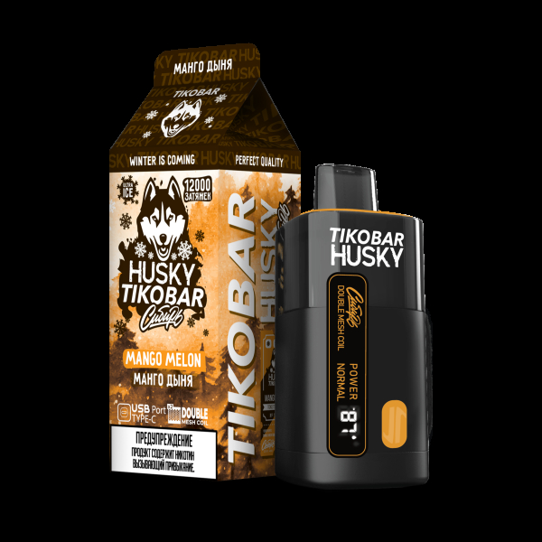 Электронка Tikobar Husky Сибирь Манго Дыня 12000 Затяжек в Сочи