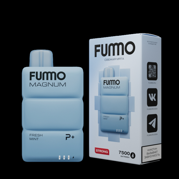 Электронка Fummo Magnum Свежая Мята (7500 Затяжек) в Сочи