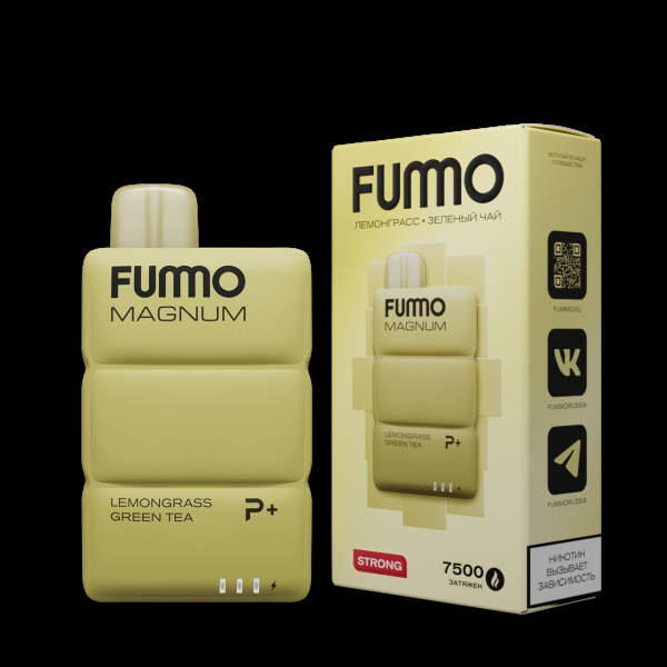 Электронка Fummo Magnum Лемонграсс Зеленый Чай (7500 Затяжек) в Сочи