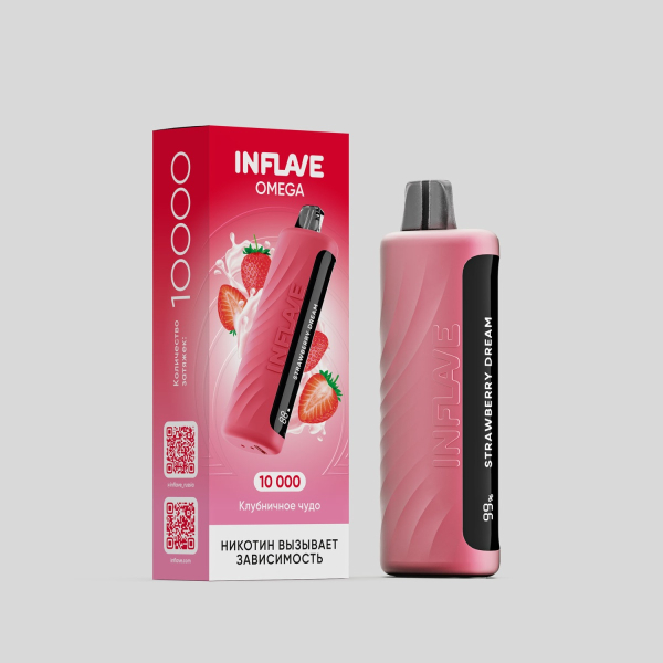 Электронка Inflave Omega Клубнисное Чудо (10000 Затяжек) в Сочи