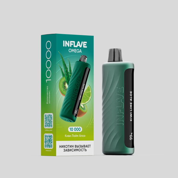 Электронка Inflave Omega Киви Лайм Алоэ (10000 Затяжек) в Сочи