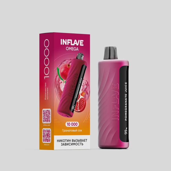 Электронка Inflave Omega Ганатовый Сок (10000 Затяжек) в Сочи