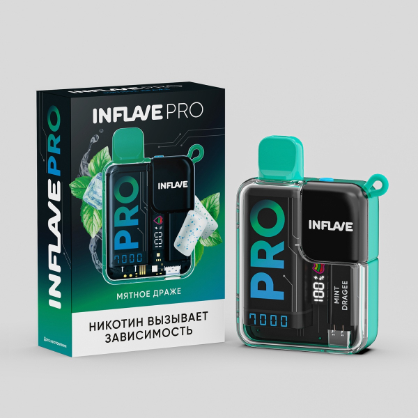 Электронка Inflave Pro Мятное Драже (7000 Затяжек) в Сочи