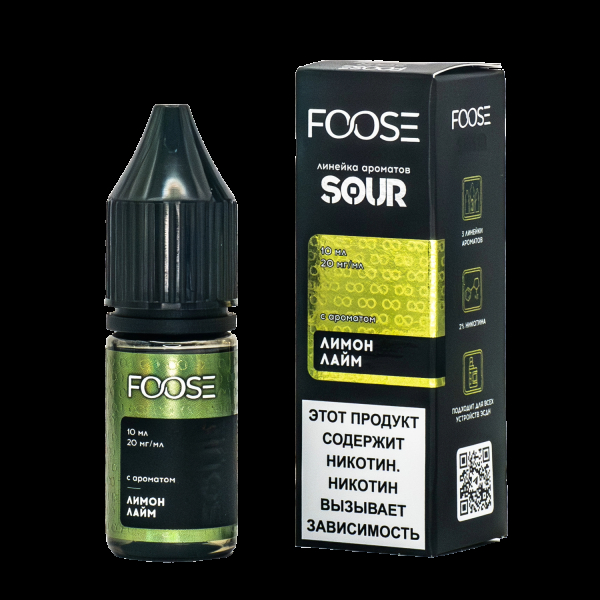 Жидкость Foose Sour Лимон Лайм 10 Мл в Сочи