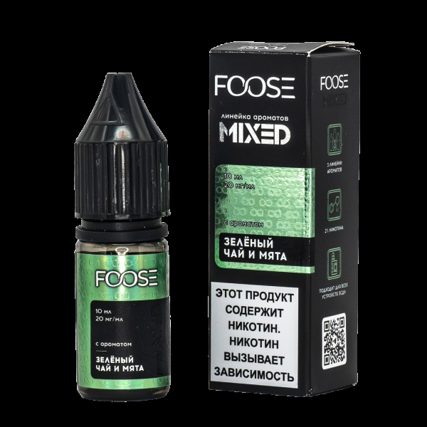 Жидкость Foose Mixed Зеленый Чай И Мята 10 Мл в Сочи