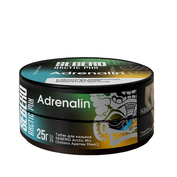 Табак Sebero Arctic Mix Adrenalin  25 грамм в Сочи