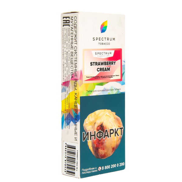 Табак Spectrum Strawberry Cream  100 гр в Сочи
