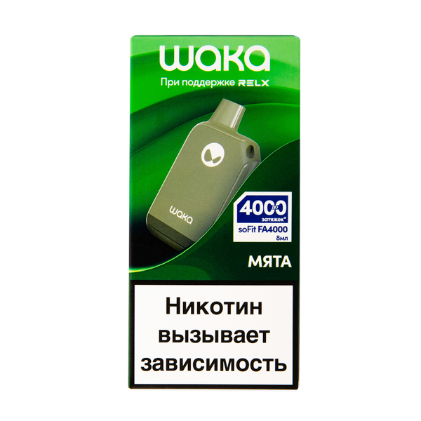 Электронка Waka Мята (4000 Затяжек) в Сочи
