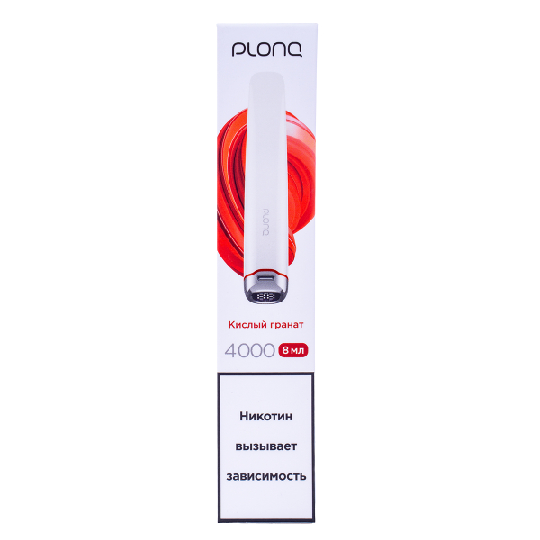 Электронка Plonq Plus Pro Кислый Гранат (4000 Затяжек) 20 Мг в Сочи