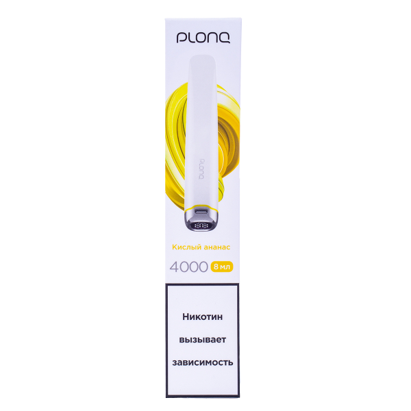 Электронка Plonq Plus Pro Кислый Ананас (4000 Затяжек) 20 Мг в Сочи