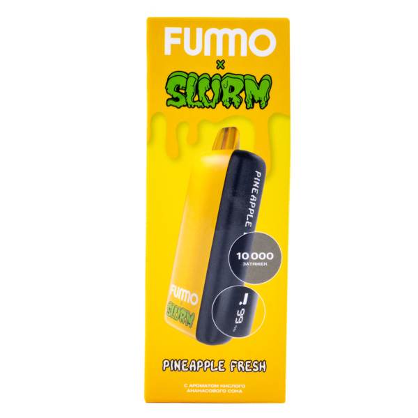 Электронка Fummo Indic Slurm Кислый Ананасовый Сок (10 000 Затяжек) в Сочи