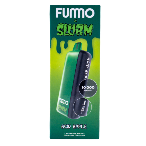 Электронка Fummo Indic Slurm Кислые Яблочные Леденцы (10 000 Затяжек) в Сочи
