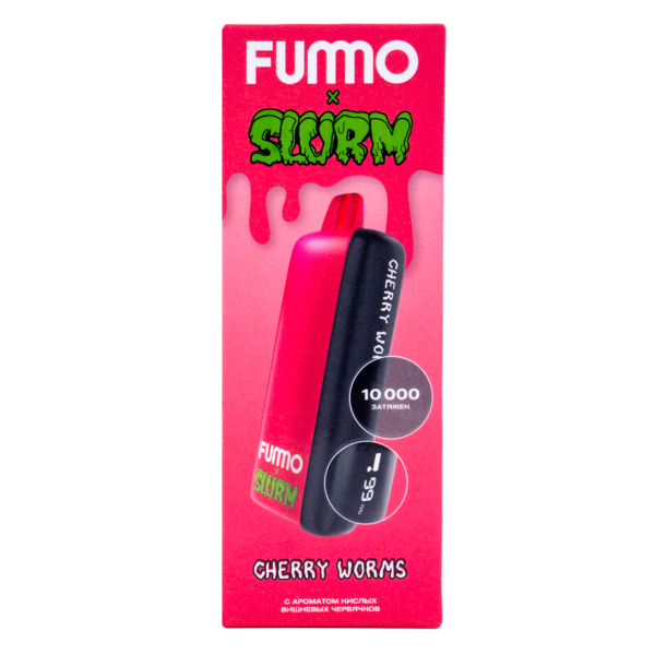 Электронка Fummo Indic Slurm Кислые Вишневые Червячки (10 000 Затяжек) в Сочи