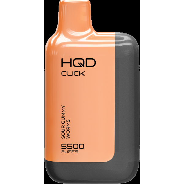 POD-система Hqd Click Устройство + Картридж Кислые Мармеладные Червячки (5500 Затяжек) в Сочи
