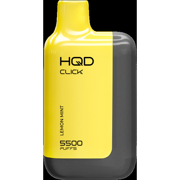 POD-система Hqd Click Устройство + Картридж Лимон Мята (5500 Затяжек) в Сочи