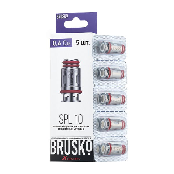 Испаритель Brusko Feelin Spl-10, 0.6 Ом, Упак. 5 Шт в Сочи