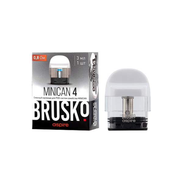 Сменный Картридж Brusko Minican 4 (3Мл) 0,8 Ом, Упак. 1 Шт белый в Сочи