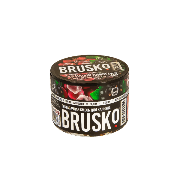 Смесь Brusko Medium Красный Виноград И Чёрная Смородина Со Льдом  50 гр в Сочи