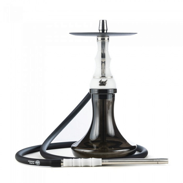 Кальян Alpha Hookah Beat White Silver Тонированн Колба  в Сочи