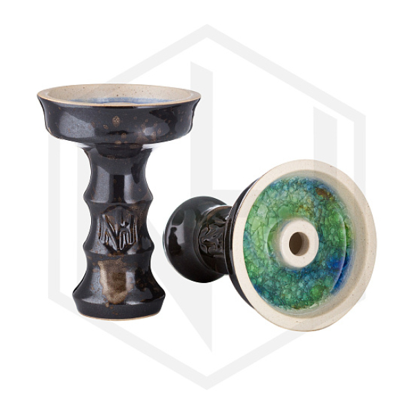 Чаша Nejn Lotus Glaze Black Черная для кальяна в Сочи