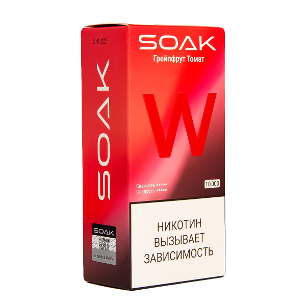 Электронная сигарета Soak W Грейпфрут Томат 10000 в Сочи