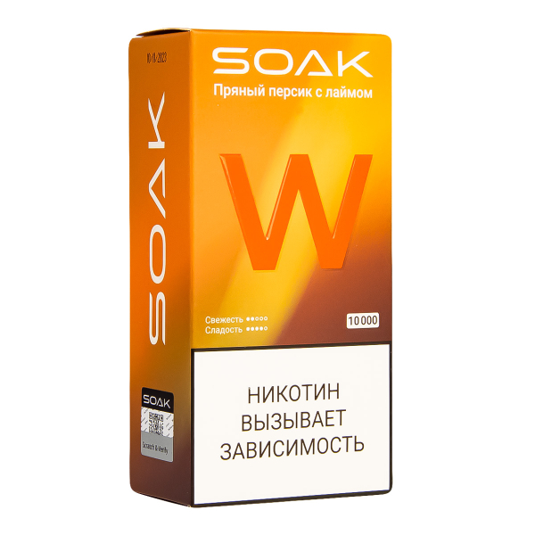 Электронная сигарета Soak W Пряный Персик С Лаймом 10000 в Сочи