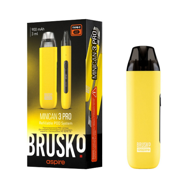 POD-система Brusko Minican 3 Pro желтый в Сочи