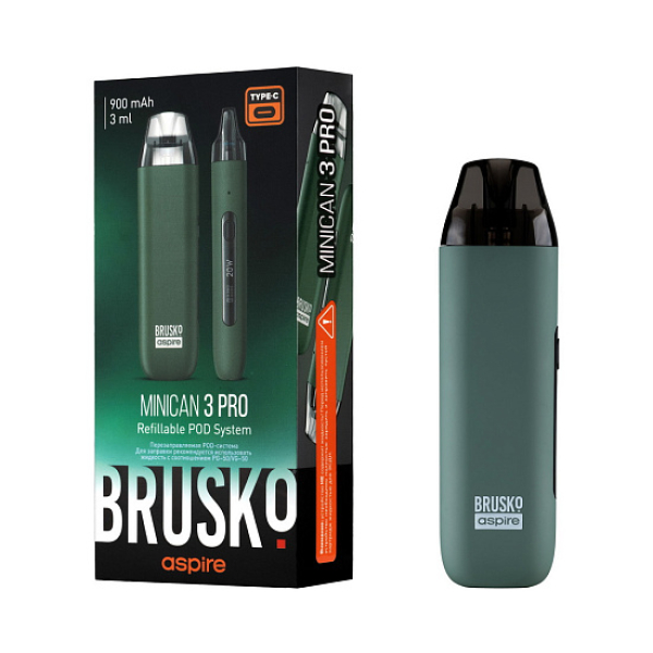 POD-система Brusko Minican 3 Pro зеленый в Сочи