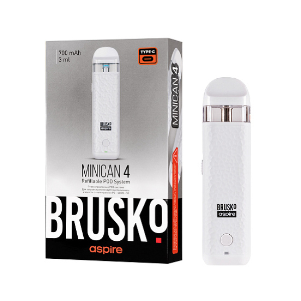 POD-система Brusko Minican 4 Белый в Сочи