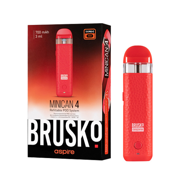 POD-система Brusko Minican 4 Красный в Сочи