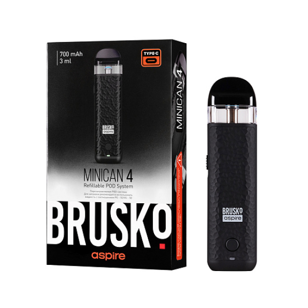 POD-система Brusko Minican 4 Черный в Сочи