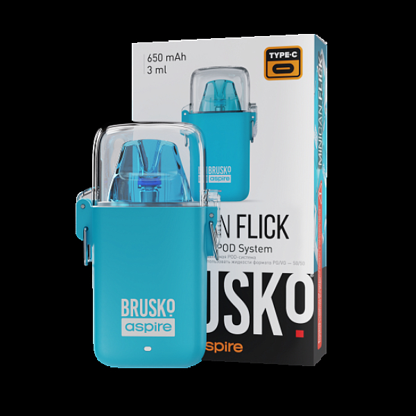 POD-система Brusko Minican Flick Голубой в Сочи