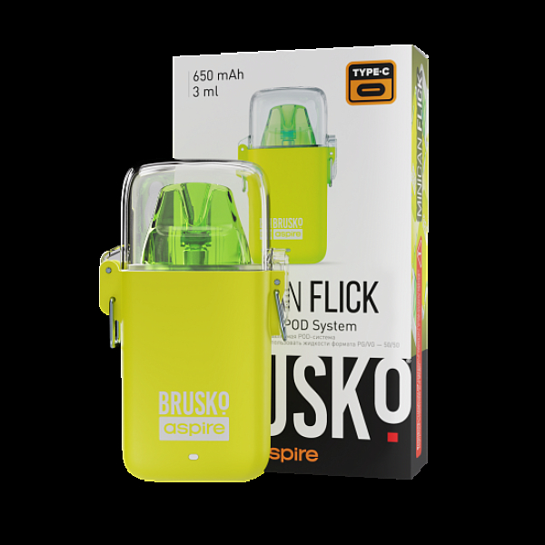 POD-система Brusko Minican Flick Жёлтый в Сочи