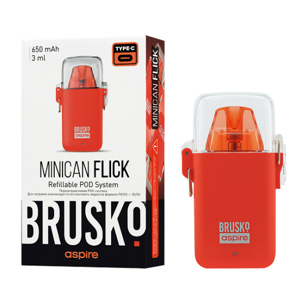 POD-система Brusko Minican Flick Красный в Сочи