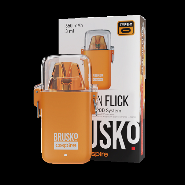 POD-система Brusko Minican Flick Оранжевый в Сочи