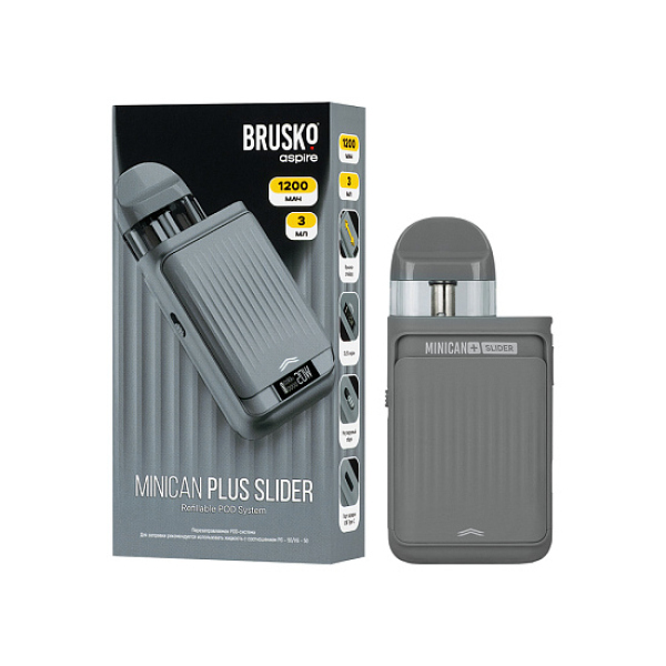 POD-система Brusko Minican Plus Slider Серый в Сочи
