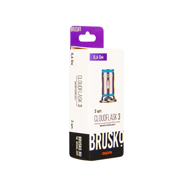Испаритель Brusko Cloudflask 3 0.6 Ом 3 шт в Сочи
