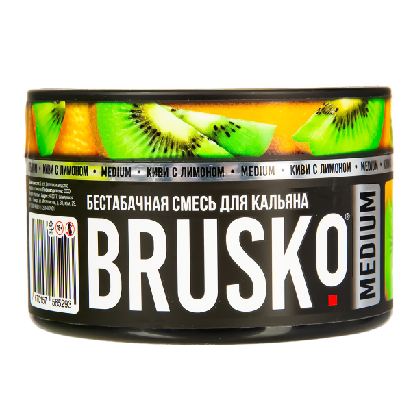 Бестабачная смесь Brusko Medium Киви С Лимоном 250 грамм в Сочи