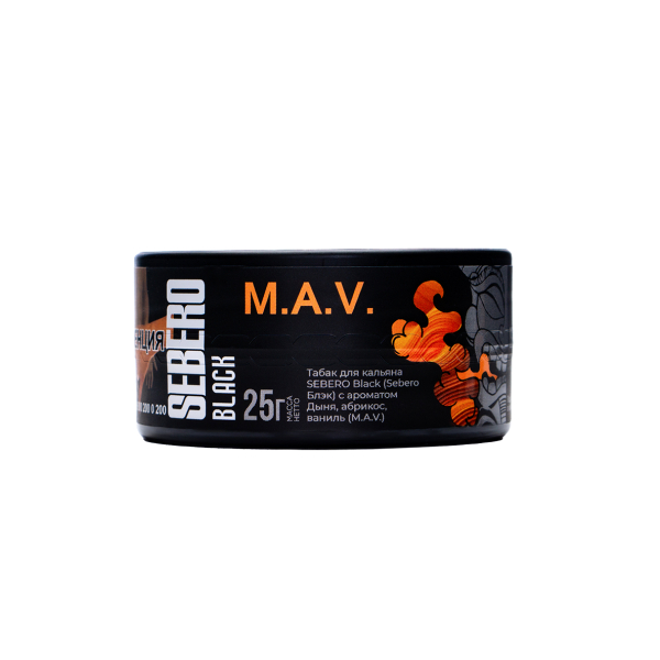 Табак Sebero Black Black M.a.v. 25 грамм в Сочи