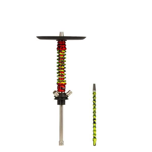 Кальян Mamay Customs Coilovers Mini Красный Сплеш Салатовый Сплеш в Сочи
