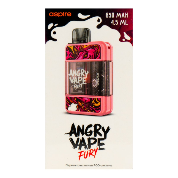 POD-система Brusko Angry Vape Fury 650 Mah Розовый в Сочи