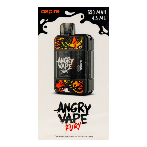 POD-система Brusko Angry Vape Fury 650 Mah Черный в Сочи