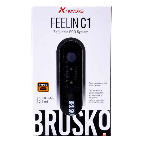 POD-система Brusko Feelin C1 Черный в Сочи