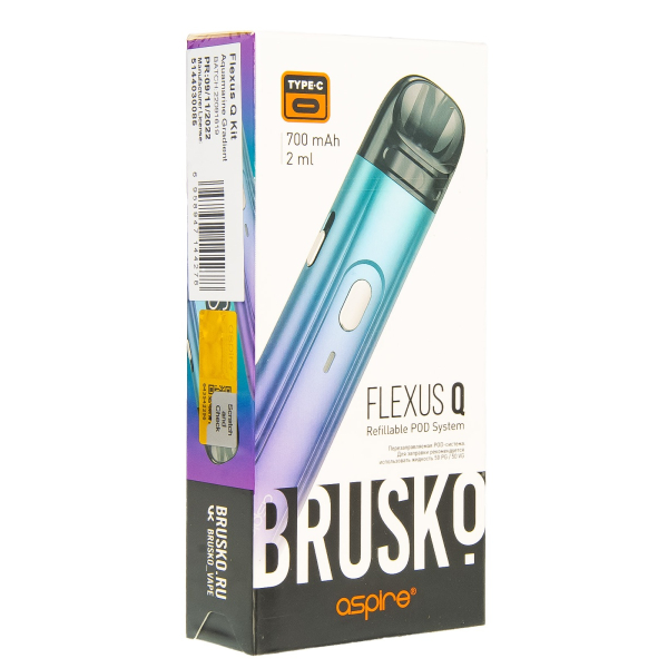 POD-система Brusko Flexus Q Бирюзовый Градиент в Сочи