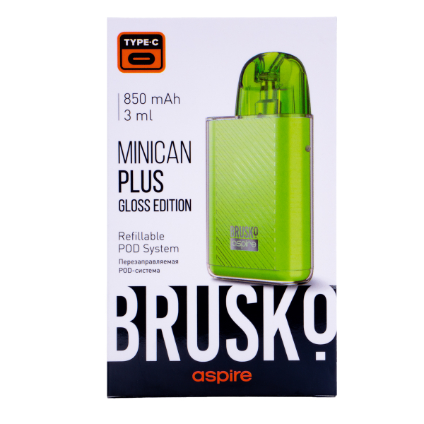 POD-система Brusko Minican Plus Gloss Edition Зелёный в Сочи