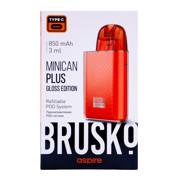 POD-система Brusko Minican Plus Gloss Edition Красный в Сочи
