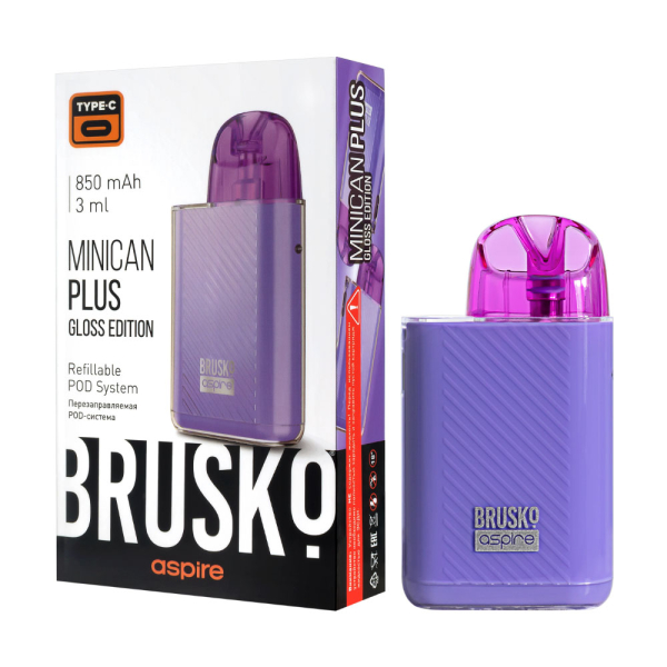 POD-система Brusko Minican Plus Gloss Edition Фиолетовый в Сочи