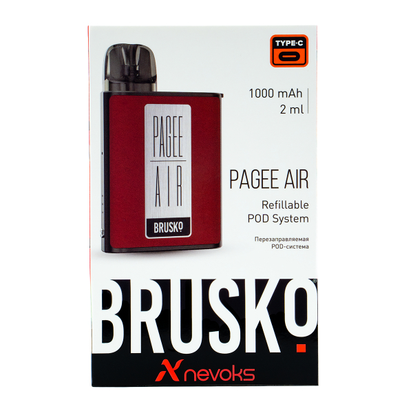 POD-система Brusko Pagee Air Crimson Red Красный в Сочи