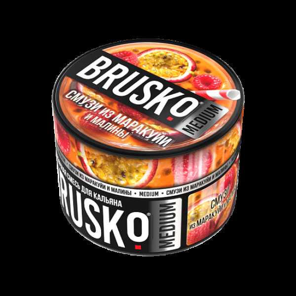 Бестабачная смесь Brusko Смузи Из Маракуйи И Малины Medium 50 грамм в Сочи